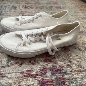 Women's Hurley White Canvas Sneakers